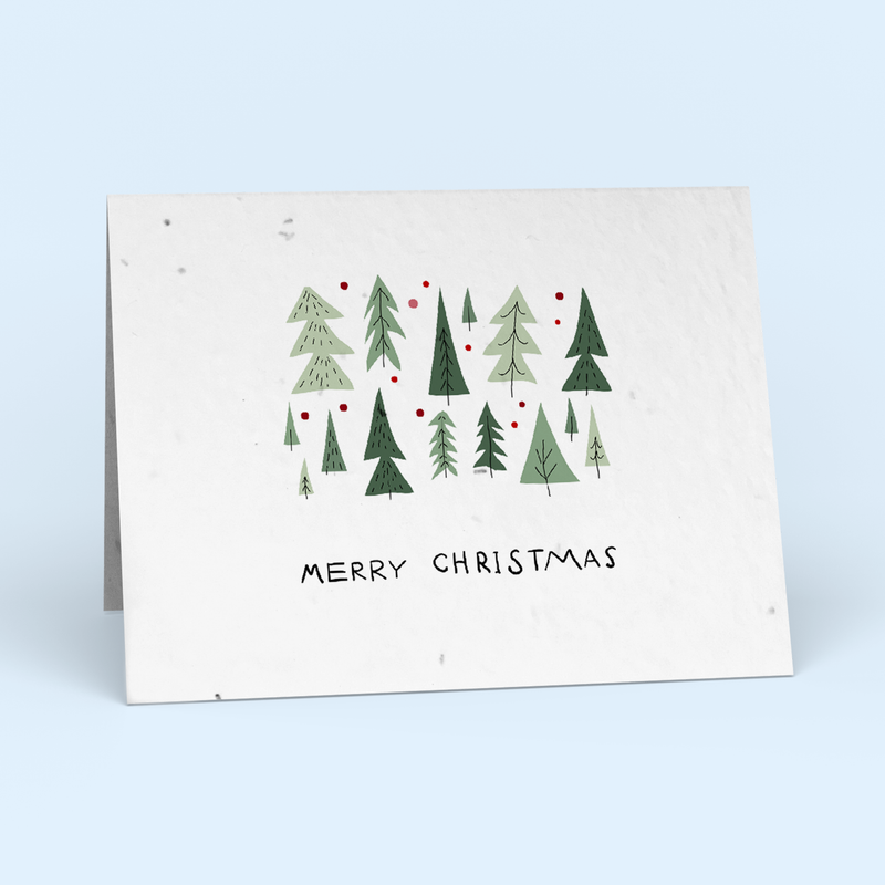 Christmas Trees Card Pack
