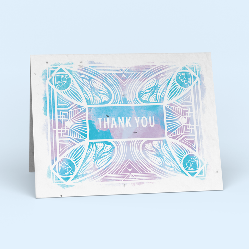 Watercolor Thank You Card Pack