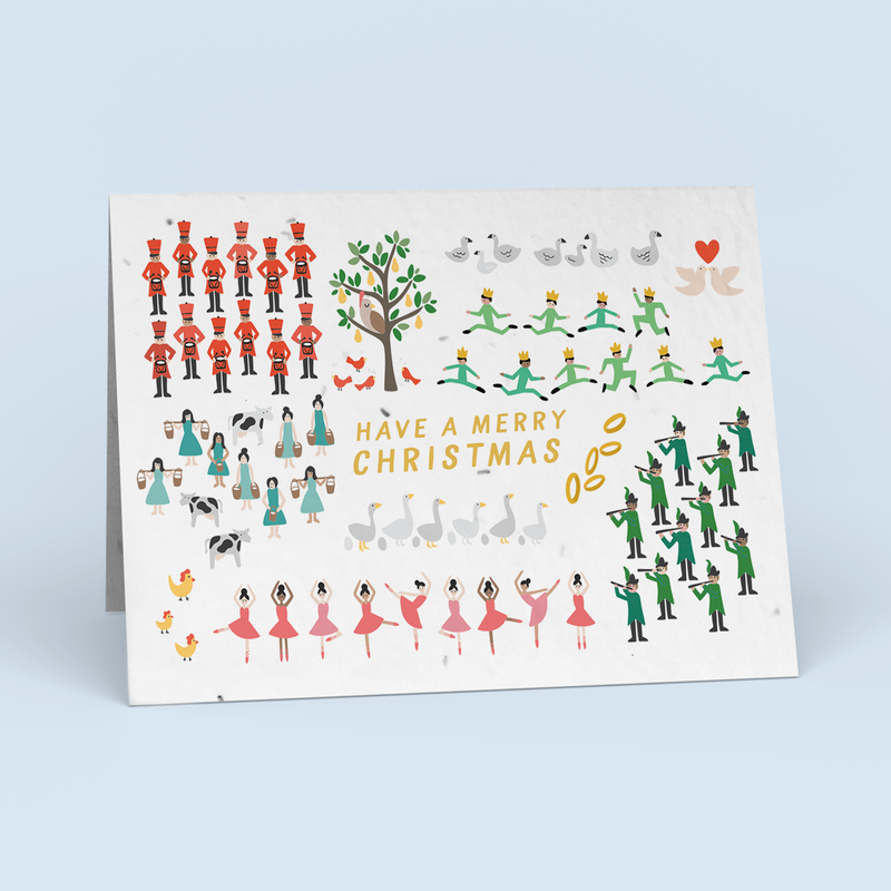 12 Days Christmas Card Pack